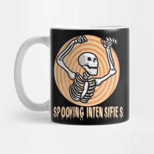 Spooky Meme Spooking Intensifies Skeleton Mug